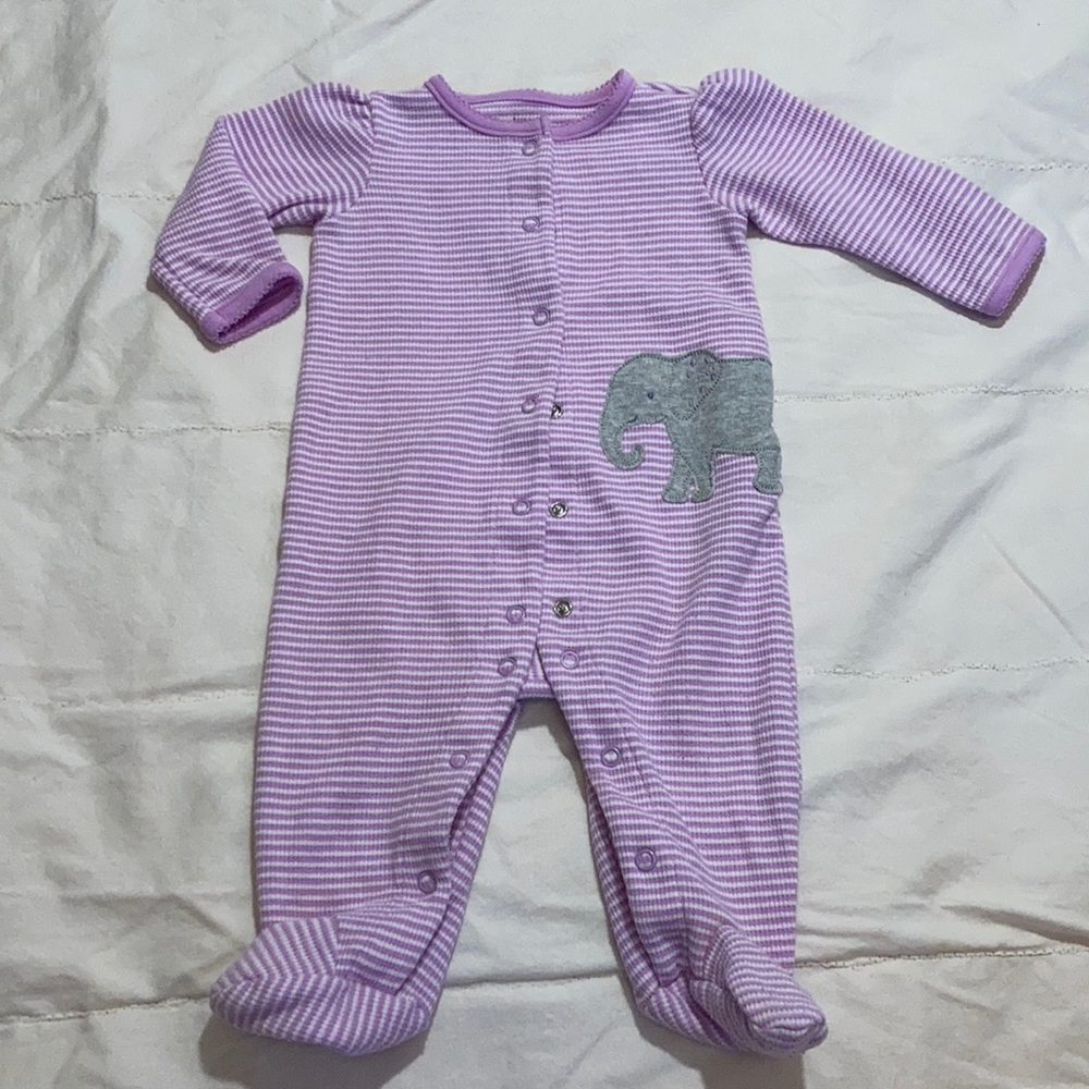 Baby girl footie pajamas